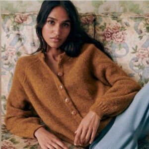 NWOT Sézane Othello Cinnamon Sweater Cardigan